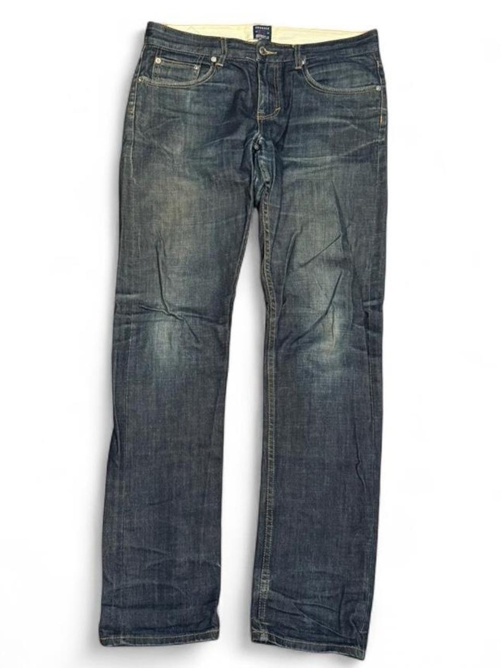 Vintage Goodale Raw Selvedge Faded Slim Straight Jeans